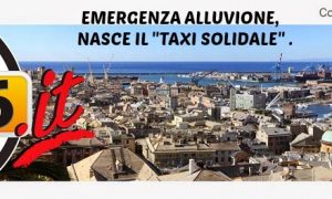 Alluvione #Genova : TAXI GRATIS ALLE PERSONE IN DIFFICOLTA'